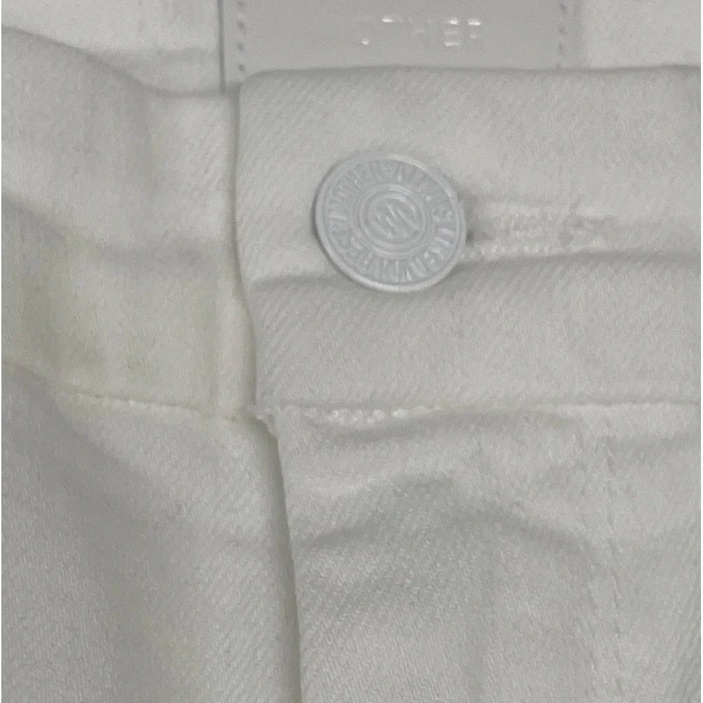 MOTHER | NEW The Roller Fray Fairest of Them All White Wide Leg Jeans SIZE 24 - Picture 11 of 16